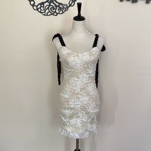 NWT Lace Mini Dress with Multi-Way Straps